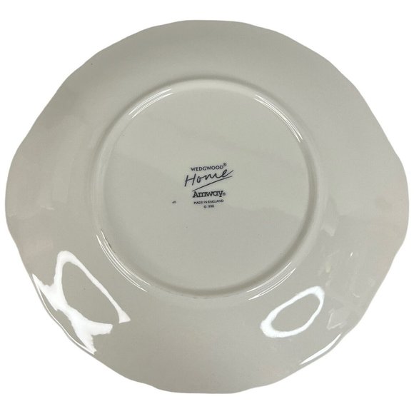 4 Wedgwood Home Amway Wreath Dinner Plates 1998 Made England Christmas Handle - Picture 7 of 9